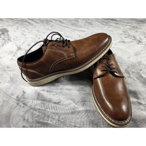 Steve Madden Men's P-Jansen Brown Cognac Oxfords Shoes Size 8.5 NIB